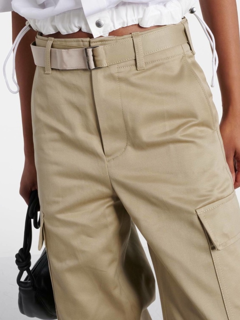 Sacai Wide-Leg Cargo Trousers. New, with tag. - Picture 4 of 16